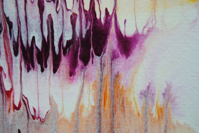 Kunst in Weilheim bei München, moderne Acrylbilder in orange und lila, online Gemälde und Kunstwerke kaufen, astridstoeppel.com