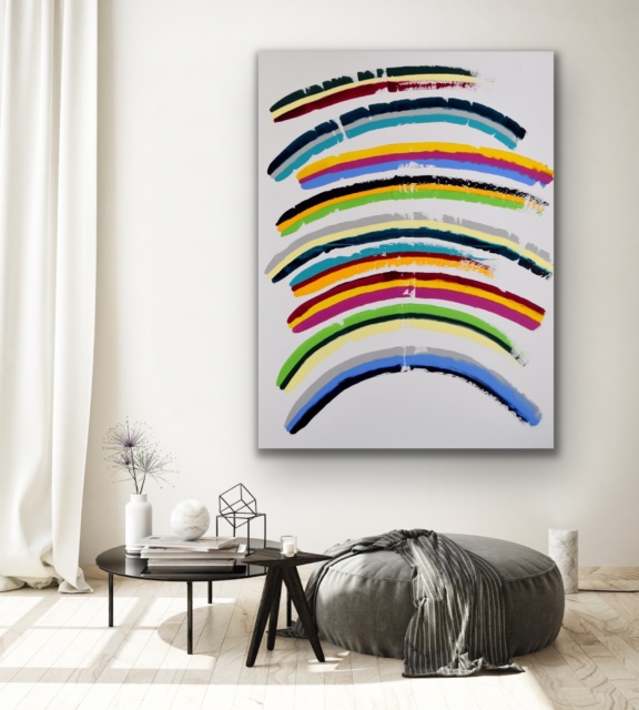 Abstract and contemporary art painting from Astrid Stoeppel. Astrid Stöppel is a professional german woman artist located near to Munich. Buy her artworks online at Saatchi Art or Singulart Shop. Purchase modern art to invest.