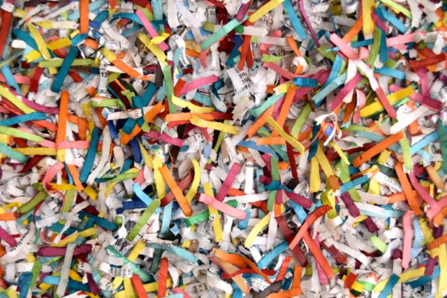 this artwork is part of the series paperwork by Astrid Stoeppel, a german abstract and contemporary artist. colorful paper snippets are fixed on large canvas, a unique and amazing sculpture to color up the wall with modern art