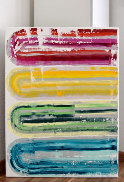 Abstract and contemporary art painting from Astrid Stoeppel. Astrid Stöppel is a professional german woman artist located near to Munich. Buy her artworks online at Saatchi Art or Singulart Shop. Purchase modern art to invest.