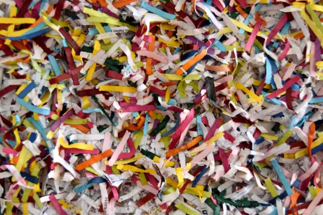 this artwork is part of the series paperwork by Astrid Stoeppel, a german abstract and contemporary artist. colorful paper snippets are fixed on large canvas, a unique and amazing sculpture to color up the wall with modern art
