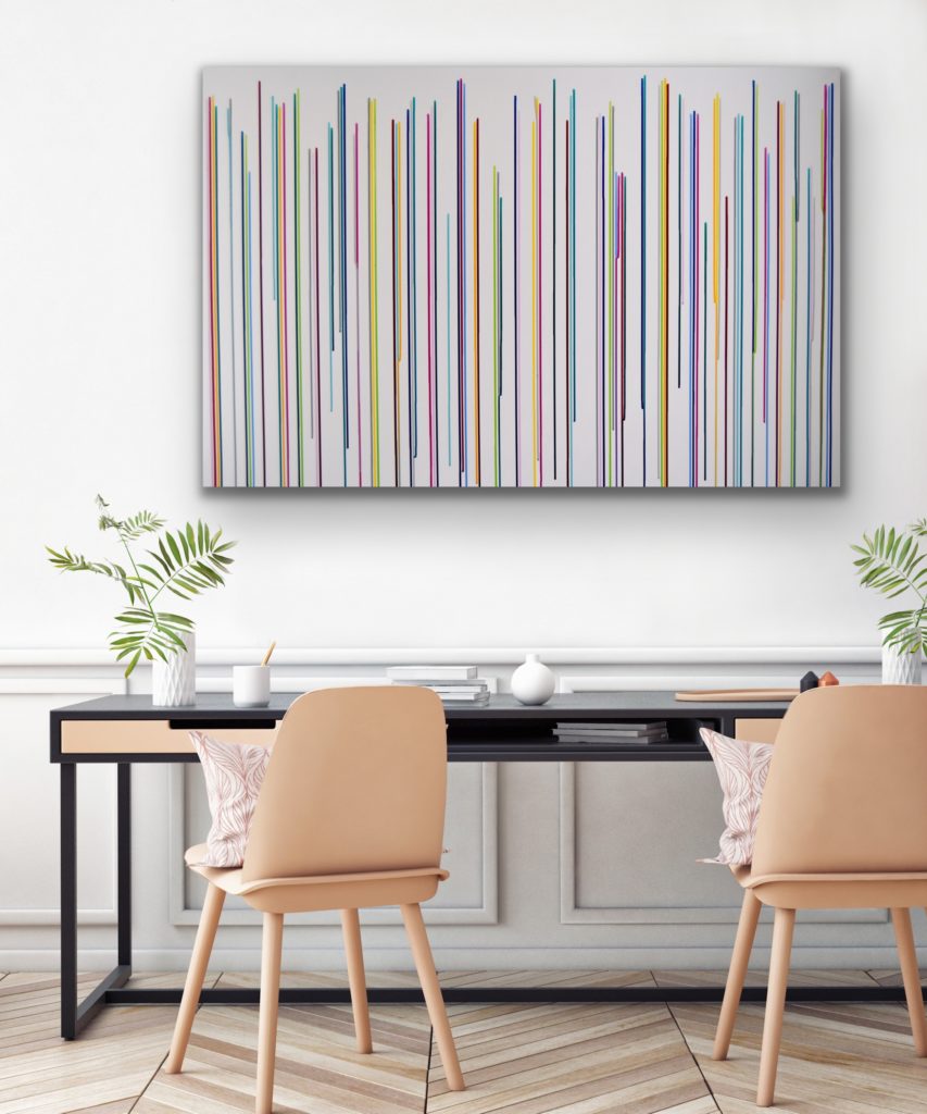 Abstract and contemporary art painting from Astrid Stoeppel. Astrid Stöppel is a professional german woman artist located near to Munich. Buy her artworks online at Saatchi Art or Singulart Shop. Purchase modern art to invest.