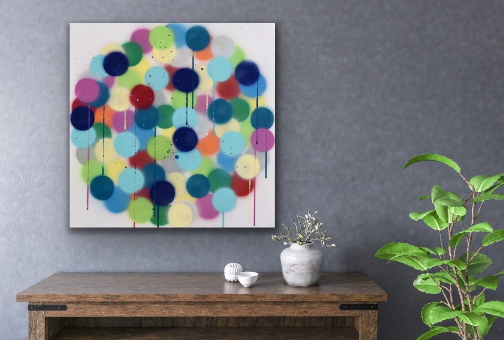 Abstract and contemporary art painting from Astrid Stoeppel. Astrid Stöppel is a professional german woman artist located near to Munich. Buy her artworks online at Saatchi Art or Singulart Shop. Purchase modern art to invest.