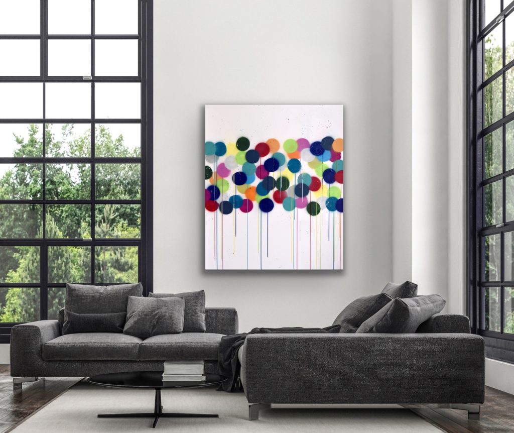 Abstract and contemporary art painting from Astrid Stoeppel. Astrid Stöppel is a professional german woman artist located near to Munich. Buy her artworks online at Saatchi Art or Singulart Shop. Purchase modern art to invest.