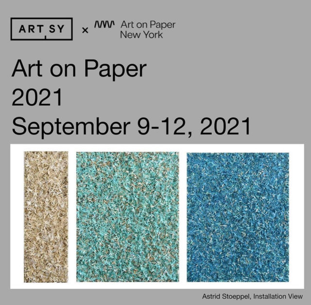 New show in New York 2021: Art on Paper is a famous artfair located in New York. Discover artworks by woman artist Astrid Stoeppel series Literary Paperwork presented by Alessandro Berni Gallery soon in the USA