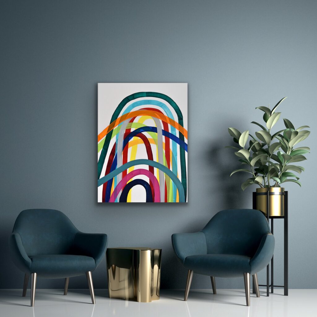 Abstract and contemporary art painting from Astrid Stoeppel. Astrid Stöppel is a professional german woman artist located near to Munich. Buy her artworks online at Saatchi Art or Singulart Shop. Purchase modern art to invest.