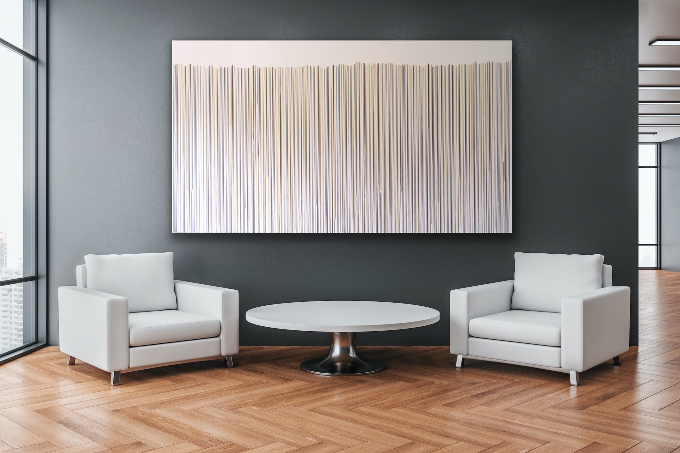contemporary artworks focused on neutral colors, structure and shapes by german artist Astrid Stoeppel