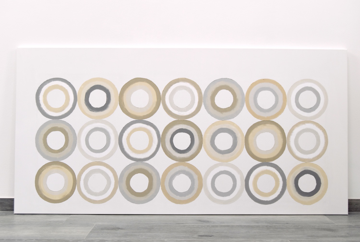 contemporary artworks focused on neutral colors, structure and shapes by german artist Astrid Stoeppel