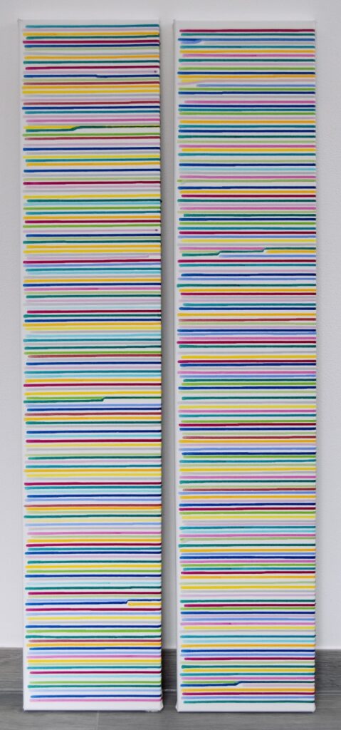 Abstract and contemporary art painting from Astrid Stoeppel. Astrid Stöppel is a professional german woman artist located near to Munich. Buy her artworks online at Saatchi Art or Singulart Shop. Purchase modern art to invest.
