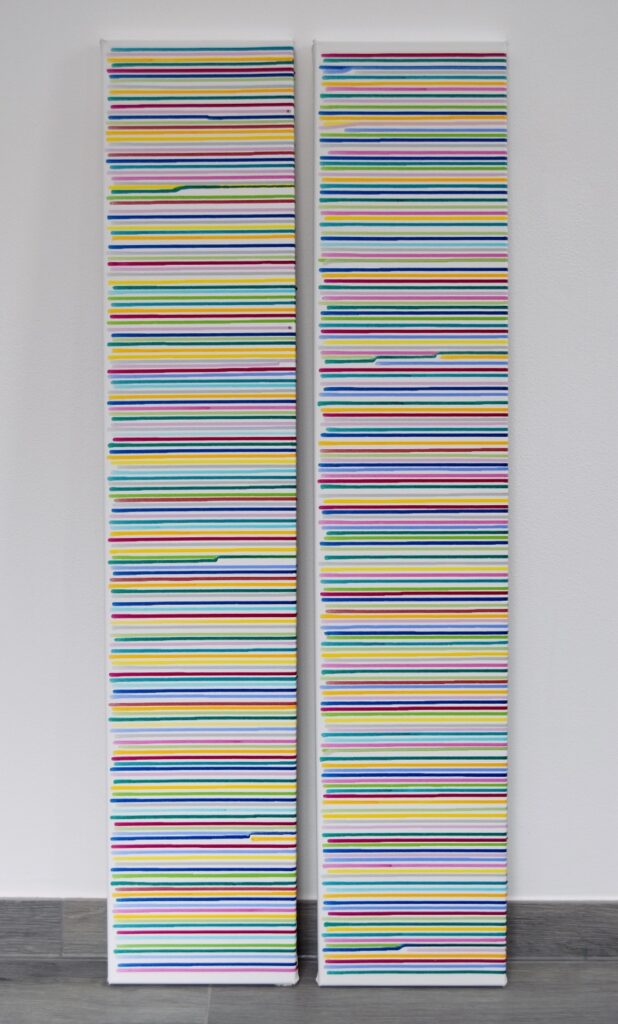Abstract and contemporary art painting from Astrid Stoeppel. Astrid Stöppel is a professional german woman artist located near to Munich. Buy her artworks online at Saatchi Art or Singulart Shop. Purchase modern art to invest.