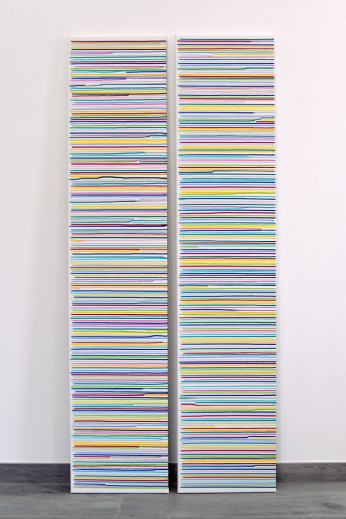 Abstract and contemporary art painting from Astrid Stoeppel. Astrid Stöppel is a professional german woman artist located near to Munich. Buy her artworks online at Saatchi Art or Singulart Shop. Purchase modern art to invest.