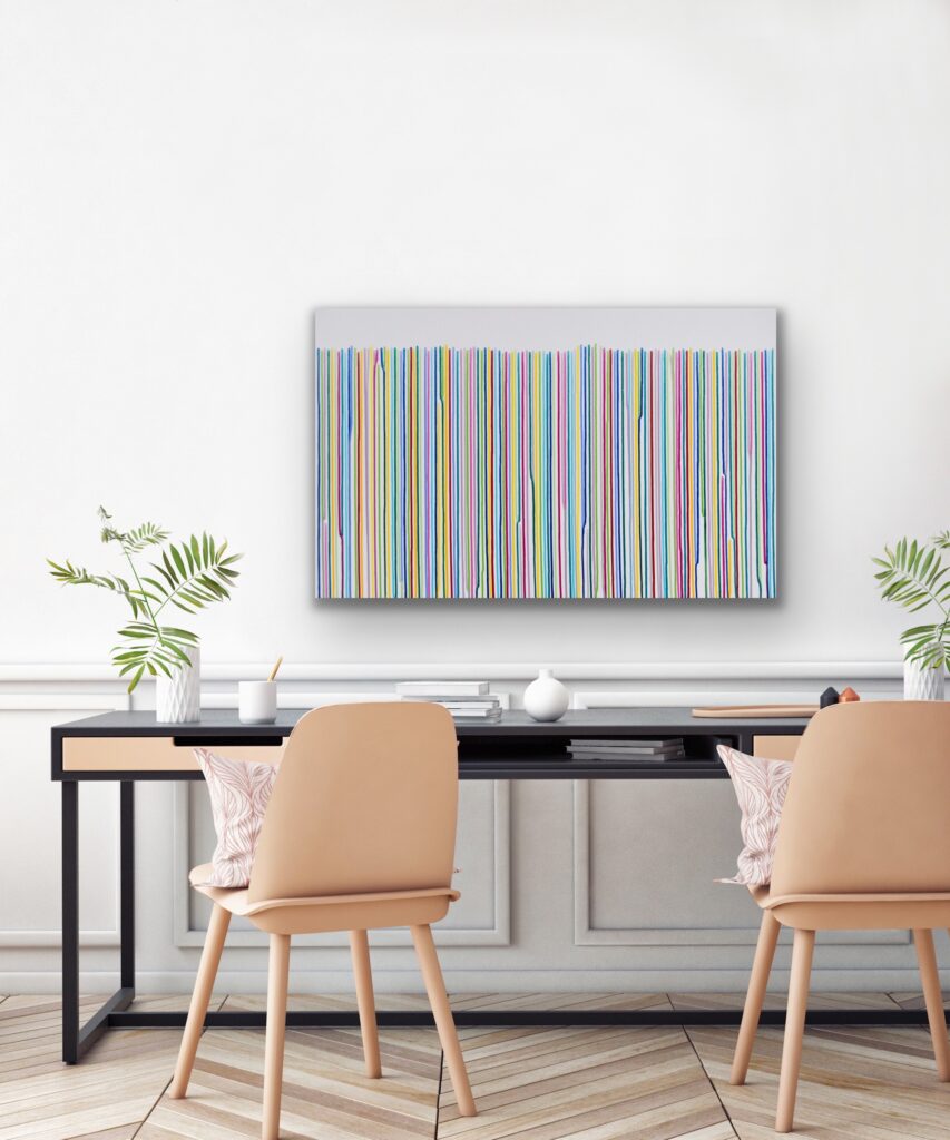Abstract and contemporary art painting from Astrid Stoeppel. Astrid Stöppel is a professional german woman artist located near to Munich. Buy her artworks online at Saatchi Art or Singulart Shop. Purchase modern art to invest.