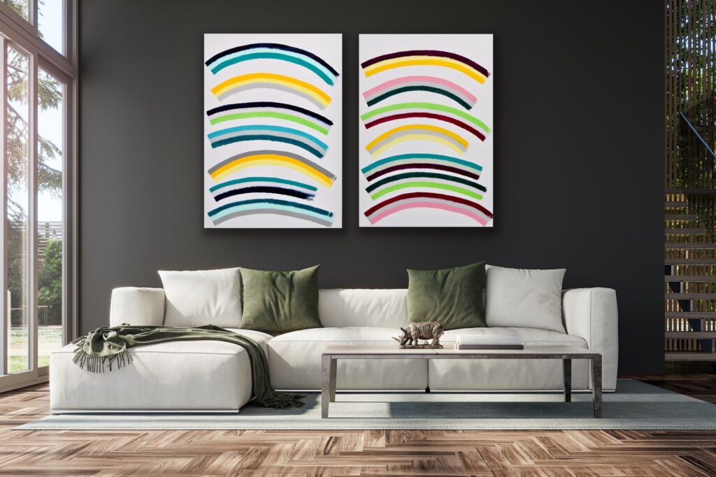 Abstract and contemporary art painting from Astrid Stoeppel. Astrid Stöppel is a professional german woman artist located near to Munich. Buy her artworks online at Saatchi Art or Singulart Shop. Purchase modern art to invest.