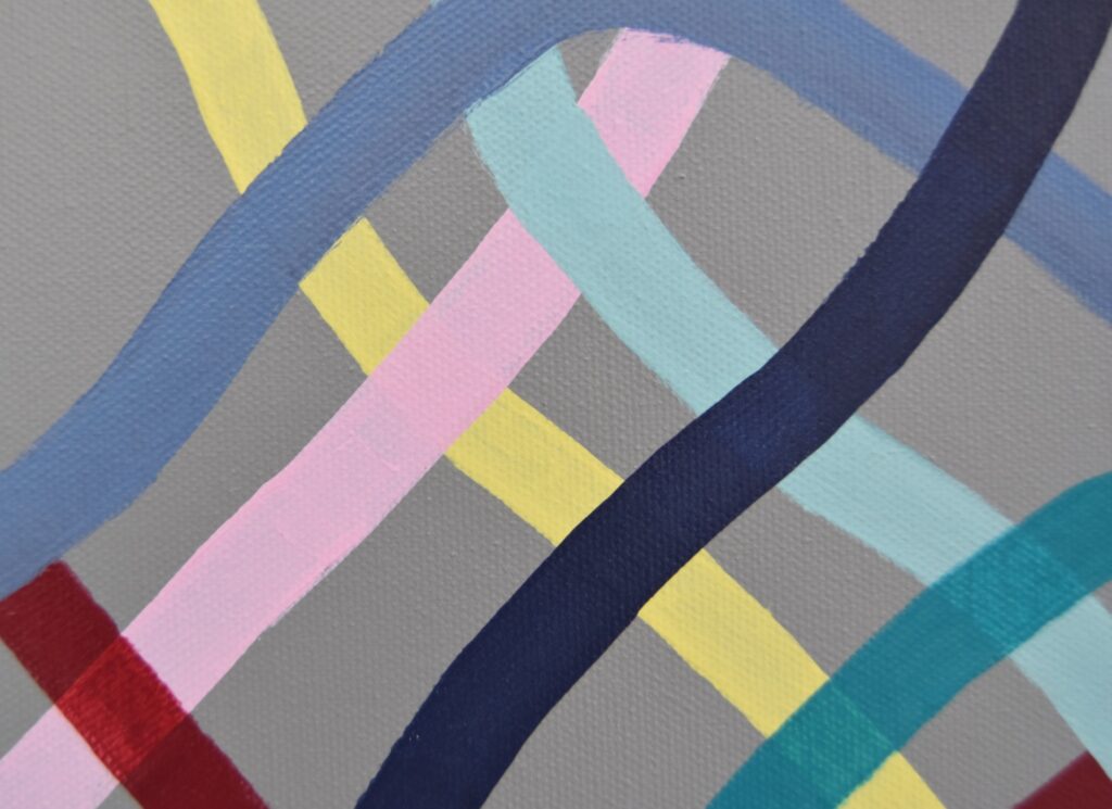 Dive into a vibrant world of abstract art with a masterpiece that embodies timeless luxury. This colorful acrylic painting infuses modern minimalism with bursts of bold hues, creating a piece that speaks to the soul. Each brushstroke reflects the artist's passion and invites you to invest in a captivating journey of expression and creativity by Astrid Stoeppel