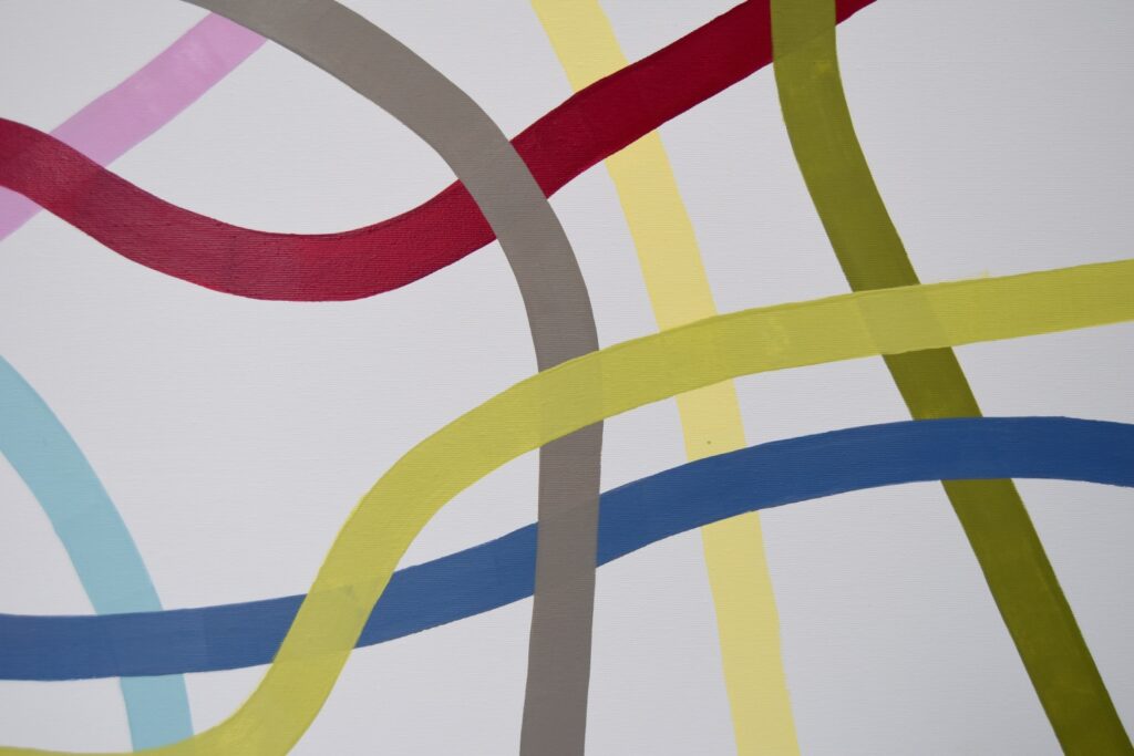 Dive into a vibrant world of abstract art with a masterpiece that embodies timeless luxury. This colorful acrylic painting infuses modern minimalism with bursts of bold hues, creating a piece that speaks to the soul. Each brushstroke reflects the artist's passion and invites you to invest in a captivating journey of expression and creativity by Astrid Stoeppel