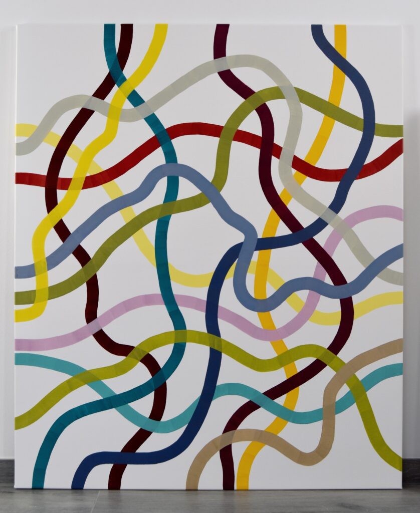 Dive into a vibrant world of abstract art with a masterpiece that embodies timeless luxury. This colorful acrylic painting infuses modern minimalism with bursts of bold hues, creating a piece that speaks to the soul. Each brushstroke reflects the artist's passion and invites you to invest in a captivating journey of expression and creativity by Astrid Stoeppel