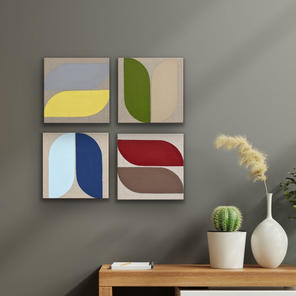 Dive into a vibrant world of abstract art with a masterpiece that embodies timeless luxury. This colorful acrylic painting infuses modern minimalism with bursts of bold hues, creating a piece that speaks to the soul. Each brushstroke reflects the artist's passion and invites you to invest in a captivating journey of expression and creativity by Astrid Stoeppel